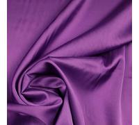 Over 50 Colours Fine Silky Smooth Liquid Sateen Satin Dress Fabric Drape Lining (1 Metre, Violet 7019)