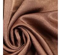 Over 70 Colours - Plain Solid Crepe Back Satin Fabric Material Dress Bridal 58" (1 Metre, Walnut Brown 5932)