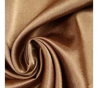 Over 70 Colours - Plain Solid Crepe Back Satin Fabric Material Dress Bridal 58" (Sample (10cm x 10cm), Chestnut Brown 5931)