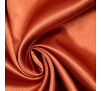 Over 70 Colours - Plain Solid Crepe Back Satin Fabric Material Dress Bridal 58" (Sample (10cm x 10cm), Rust Terracotta 5884)