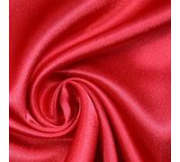 Over 70 Colours - Plain Solid Crepe Back Satin Fabric Material Dress Bridal 58" (Sample (10cm x 10cm), Strawberry Red 5886)