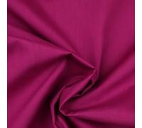 Over 70 Colours - Premium Poly Cotton Plain Dyed Fabric Craft Polycotton 44" (1 Metre, Magenta 3110)
