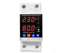 Over and Under Voltage Protector with Automatic Reset, Dual Display Voltage and Current Measurement for Motor Control Unit Rated AC220V 40A 63A 80A (80A)