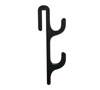 Over Door Hanger, Removable Bathrobe Hook, Holder with Rubber Feature, Heavy Duty Seaming Clip, Modern Organizer with Matte Finish, Clothes Accessory for Dormitory and Kitchen