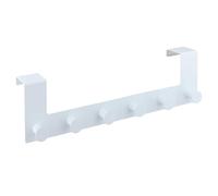 Over Door Hook with 6 Hooks, Over Door Hanger, Stainless Steel Over Door Hanger, Heavy Duty Door Hooks, Over Door Coat Hooks Long, Towel Hanger Bathroom, for Coats, Hats, Bags, Clothes, Towels