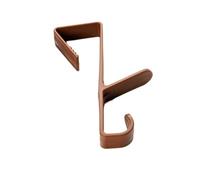 Over Door Hooks 20pcs Plastic Cupboard Bags Storage Holder Non Perforated Hanging Cabinet Door Hook Saving Towels Kitchen(Coffee)