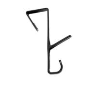 Over Door Hooks 20pcs Plastic Cupboard Bags Storage Holder Non Perforated Hanging Cabinet Door Hook Saving Towels Kitchen(Black)
