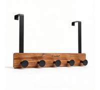 Over Door Hooks 5 Hook Hanger No Drill Clothes Coat Towel Organizer Rack