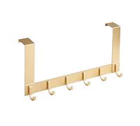Over Door Hooks,Aluminium Over The Door Hanger Coat Hook for Towel, Clothes, Bag, Robe, Storage Space Saving,Door Coat Hook for 35-45mm Thick Door 20cm