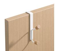 Over Door Hooks for 45mm Thick Doors, White Coat Hooks for Back of Door | No Nail Towel Hooks for Door (Hold 15kg), Slim 1.4mm Thickness No Jamming, Over Door Hanger Single Hook for Bathroom Bedroom