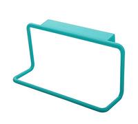 Over Door Towel Rack for Bathroom Kitchen Cabinet Cupboard Plastic No Drilling standing Bath Towel Rail Towel Bar Shelf Hanger Holder Storage Tea Towel Holder (Blue)