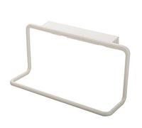 Over Door Towel Rack for Bathroom Kitchen Cabinet Cupboard Plastic No Drilling standing Bath Towel Rail Towel Bar Shelf Hanger Holder Storage Tea Towel Holder (White)