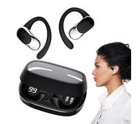 Over Ear Earbuds - Lightweight Ergonomic Open Ear Fit, Voice Control Call Function, Music Support Headphones, 10 Meter Wireless Range | for Fitness Exercise Outdoor Activities Travel Running Ki