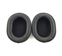 Over-Ear Headphone Replacement Pads in a Two-Piece Pair, 70x90 | Black Oval Profile, Padded Border Around a Recessed Center, Coordinated Pair for Replacing Both Ear-Cup Cushions