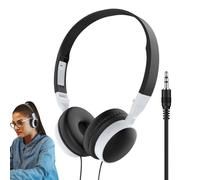 Over Ear Headphones - Comfortable Foldable Wired Headset | Noise Canceling Stereo Sound Headphones for Computer Mobile Phones Tablets gamng Music Travel Study Office Daily Listening Entertainment