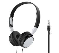 Over Ear Headphones - Foldable Wired Headset | Noise Canceling Stereo Sound Headphones with Comfortable Cushions for Computer Mobile Phones Tablets gamng Music Travel Study Office Daily Listening