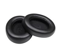Over-Ear Replacement Ear Cushions for Headphones, Soft Sponge Black Pad Pair with Oval Shape for Routine Listening Comfort Care and Daily Use Replacement Headphone Pads Over Cushions Black Sponge Cup
