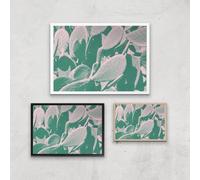 Over Exposed Leaves Giclee Art Print - A3 - Black Frame