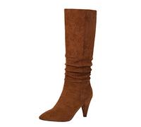 Over Knee Boots for Women Waterproof Boots/High Heel Boots/Women's Long Boots/Anti Slip Boots Woman/Ladies Slip on Boots Winter Spring Outdoor Fashion Thin Heel Elegant Boots