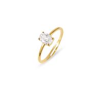 Over & Over Gold 14K Plated Oval Adjustable Ring - Adjustable