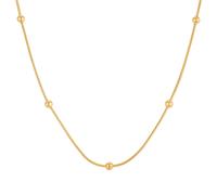 Over & Over Gold 14k Plated Stainless Steel Ball Chain Necklace - Gold