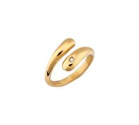 Over & Over Gold Stainless Steel Open Twist Ring - Gold