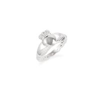 Over & Over Silver Stainless Steel Celtic Claddagh Ring - 54