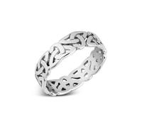 Over & Over Silver Stainless Steel Men's Celtic Knot Ring - Ring Size 62 Silver