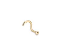 Over & Over Stainless Steel Gold Screw Ball Nose Stud - Gold