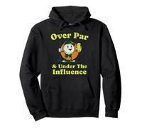 Over Par and Under The Influence Funny Vintage Golf Drinking Pullover Hoodie