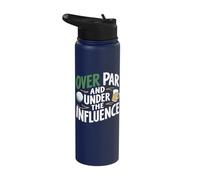 Over Par and Under The Influence Golf Stainless Steel Insulated Water Bottle