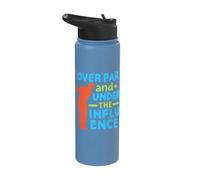 Over Par and Under The Influence Golf Stainless Steel Insulated Water Bottle