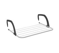 ABN Finest Pack of 2 Over Radiator Clothes Airer - Drying Rack, Towel Rail Holder for Bathroom Door Hanger Horse with 5 Hanging Bars & Adjustable Arms for Indoor & Outdoor, 1kg Capacity - 33x52cm