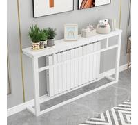 Over Radiator Shelf - Multi-Functional Storage Table with Durable Steel Frame and Solid Wood Top for Efficient Use of Small Spaces