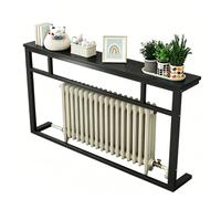 Over Radiator Table, Modern Solid Wood Console Table, Radiator Shelf, Narrow Entryway Tables for Hallway, Behind The Couch, Living Room, Foyer, Easy Assembly(Black,120x20x90 cm)
