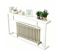 Over Radiator Table, Modern Solid Wood Console Table, Radiator Shelf, Narrow Entryway Tables for Hallway, Behind The Couch, Living Room, Foyer, Easy Assembly(White,150x20x90 cm)