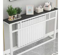 Over Radiator Table with Steel e & Solid Wood Top Efficient Heat Dissipat Easy Assembly SpaceSaving Design for Small Apartments 80x20x90 cm