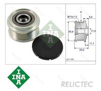 Overrunning Alternator Pulley fits VW GRAND CALIFORNIA 2.0D 2019 on Clutch INA