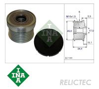 Over Running Alternator Freewheel Clutch BMW Lotus:E90,E60,E91,E92,E46,E61