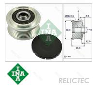 INA 535 0266 10 Alternator Freewheel Clutch