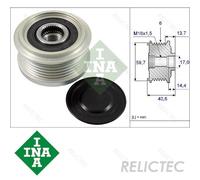 Overrunning Alternator Pulley fits VAUXHALL MOKKA J13 1.7D 2012 on A17DTS Clutch