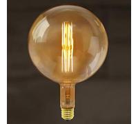 Over Sized Edison Light Bulb Antique Vintage LED Globe E27 8w Large Industrial Filament Lamp Retro Smoked Glass G200F