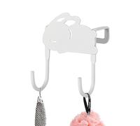 Over the Cabinet Door Hook, Rabbit Hook Organizer with 3kg Load Capacity, Eye-catching Pretty Rabbit Organizer Hook for Kitchen, Bedroom, Living Room, Bathroom, Study