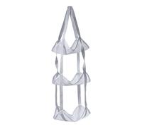 Over The Door Ball Storage Organizer - 3 Tier Hanging Mesh Bag for Basketball, Helmet and Stuffed Animals, Vertical Ball Storage Rack for Garage, Kids Room & Nursery