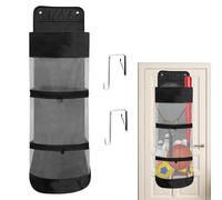 Over The Door Basketball Equipment Organizer - Hanging Sports Bag with 2 Hooks | Football Gear, Soccer Balls, and Swimming Equipment Storage | Space-Saving Wall Hanging Ball Holder for Home Gym