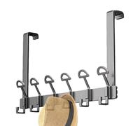 Over the Door Bath Towel Holder, Door Hanger, Robust Over the Door Hanger Holder - Rounded Design Holder for Living Room, Bathroom, Bedroom, Kitchen, Clothes Hangers, Towels, Hats, Men