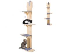 Over The Door Cat Tree, 4 Tier Cat Tower with Sisal Scratching Post, Door Hanging CatShelf Climber for Indoor Cats, Space Saving CatFurniture with Hanging Toy Ball, No Space Needed [object Object]