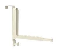 Over the Door Drying Rack for Laundry - Over Door Hanger for Hanging Coats | Over the Door Clothes Rack | Retractable Rod Towel Drying Bar with 6 Groves | Folding Round Hook Foldable