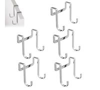 Over The Door Hanger 5 PiecAdaptable Bathroom EEL Heavy Duty Space Saving
