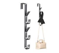 Over the Door Hanger, Back of Door | Heavy Duty Carbon Steel Over The Door Coat Rack,Space Saving Storage Hook, Vertical Design Clothes Hanger